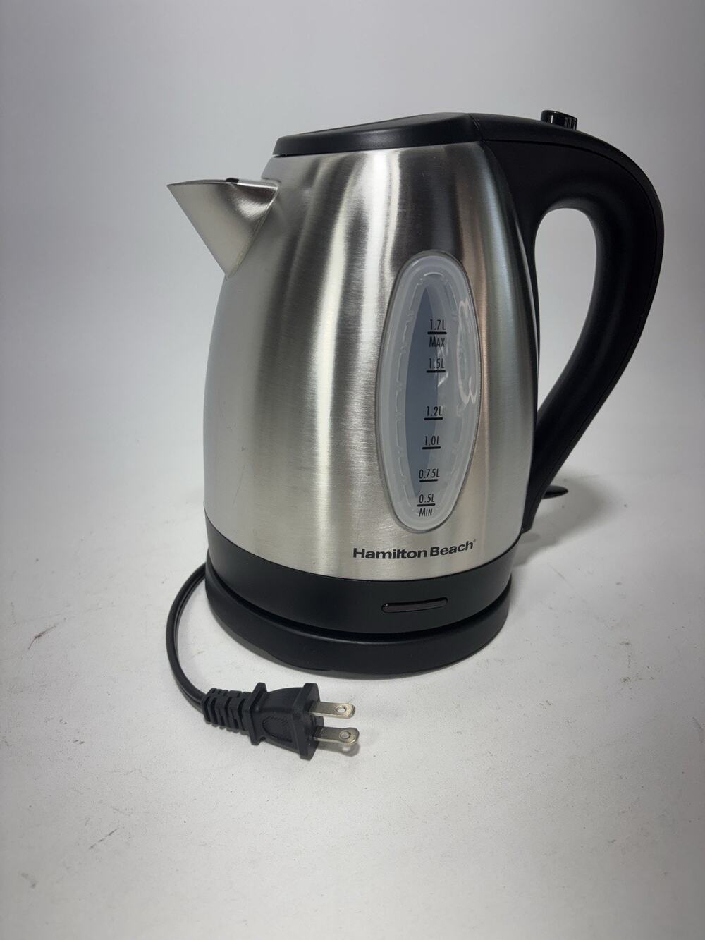 Hamilton Beach Electric Kettle 1.7L Stainless Steel Cordless Fast Boil Tested
